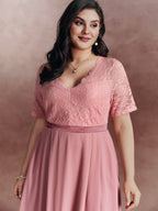 Soft Romance Sheer Lace Midi Dress