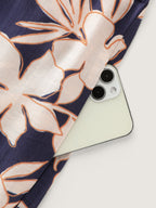 Floral Print V-Neck Drawstring Waist Jumpsuit